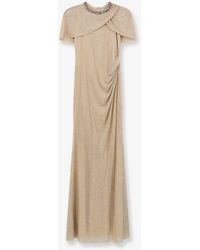 Self-Portrait - Self Portrait Maxi Dress With Rhinestones - Lyst