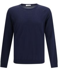 Roberto Collina - Cotton Crew Neck Sweater - Lyst