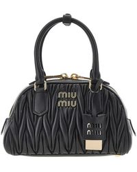 Miu Miu - Matelassé Nappa Leather 'Arcadie' Bowling Bag - Lyst