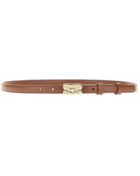 Ganni - 'Kat' Recycled Leather Belt - Lyst