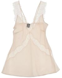 Pinko - Lingerie Top With Lace - Lyst