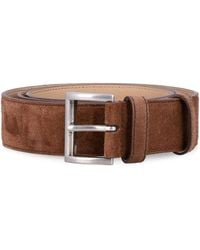 Prada - Suede Leather Belt - Lyst