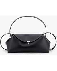 TOTEME - T-Lock Hammered Leather Shoulder Bag - Lyst