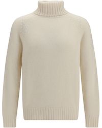 Umit Benan - Cashmere Turtleneck Sweater Off - Lyst