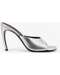 The Attico - Laminated Leather Betta Sandals - Lyst