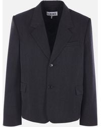 Loewe - Wool Blazer Jacket - Lyst