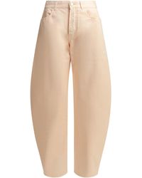 Alaïa - Alaïa Round Wide-Leg Jeans - Lyst