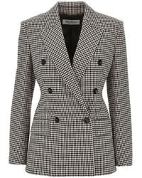 Max Mara - Houndstooth Double-Breasted Jacket - Lyst