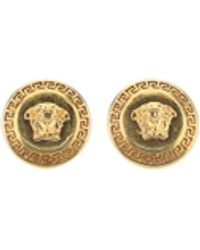 Versace - Medusa Logo Earrings - Lyst