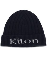 Kiton - Wool Beanie Hat - Lyst