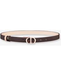 Dior - Cd 30 Montaigne Leather Belt - Lyst