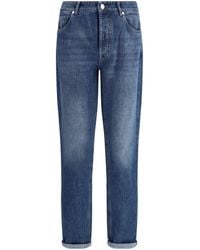 Brunello Cucinelli - Cuffed Jeans - Lyst