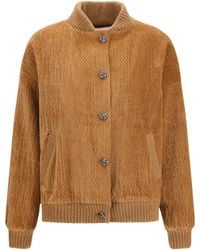 Kristina Ti - Corduroy Jacket Caramel - Lyst