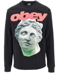 Obey - Etruscan' Long-Sleeved T-Shirt - Lyst