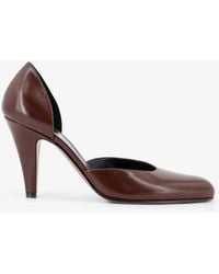 The Row - D'Orsay Ornella Leather Pumps - Lyst