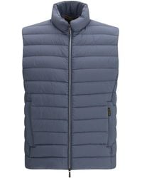 Moorer - Calaf-S3 Quilted Gilet Chambray - Lyst