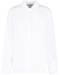 Max Mara - 'Geranio' Silk Shirt - Lyst