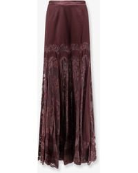 Zimmermann - Valiant Silk And Lace Blend Long Skirt - Lyst