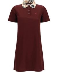 Burberry - Polo-Style Cotton Dress - Lyst