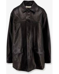 Tonywack - Long Padded Leather Jacket - Lyst
