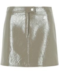 Courreges - 'Reedition' Polyester Blend Miniskirt - Lyst