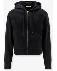 Entire studios - Slim Zip Up Cotton Hoodie - Lyst