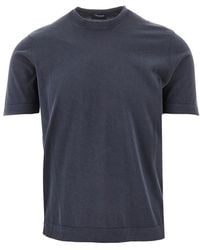 Drumohr - Cotton Knit T-Shirt - Lyst