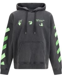 Off-White c/o Virgil Abloh - Bacco Arrow Skate Hooded Sweatshirt - Lyst