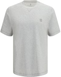 Brunello Cucinelli - Cotton T-Shirt - Lyst