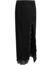 Valentino - Long Skirt With Ruffles - Lyst
