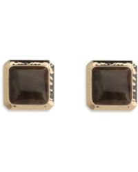 Self-Portrait - Square Enamel Earrings - Lyst