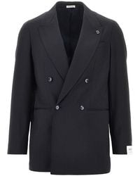 BRERAS Milano - 'Arezzo' Wool Double-Breasted Jacket - Lyst
