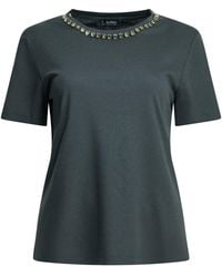 Max Mara - Cotton Modal Crew-Neck T-Shirt - Lyst