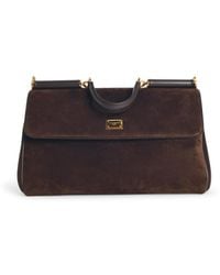 Dolce & Gabbana - Sicily' Ebony Leather Bag - Lyst