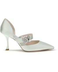 Roger Vivier - Efflorescence Dorsay Satin Pumps - Lyst