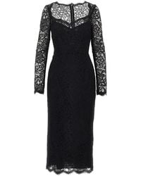 Dolce & Gabbana - Cordonetto Lace Midi Dress - Lyst