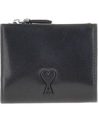 Ami Paris - Leather Bi-Fold Voulez-Vous Wallet - Lyst