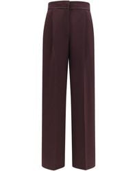 forte_forte - Forte_Forte High Waisted Grain De Poudre Pants - Lyst