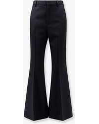 Celine - Flared Wool Trousers - Lyst