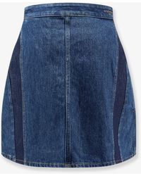 Givenchy - Cocoon Denim Mini Skirt - Lyst