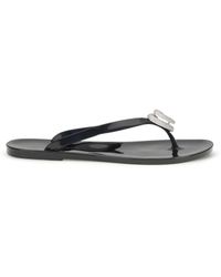 Mach &amp; Mach - Thong Sandals Double Heart - Lyst