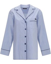Dolce & Gabbana - Dolce & Gabbana Embroidered Cotton-Blend Shirt - Lyst