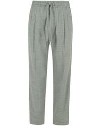 Dolce & Gabbana - Two-Tone Virgin Wool Trousers - Lyst