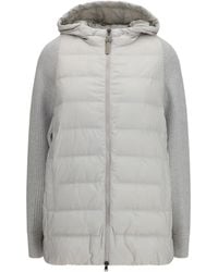 Brunello Cucinelli - Long Monili Chain Puffer Jacket - Lyst