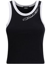 Gcds - Cropped Sleeveless Tank Top - Lyst