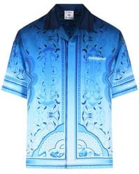 CASABLANCA - 'Egyption Rug' Light Silk Shirt - Lyst