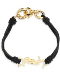 Saint Laurent - Cassandre Multi-Wrap Bracelet - Lyst