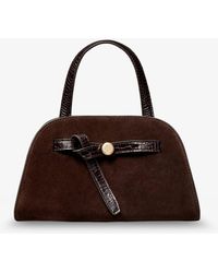 Tory Burch - Romy Small Suede Satchel Bag - Lyst