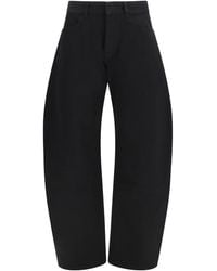 Alaïa - Alaia Low Rise Rounded Jeans - Lyst