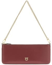 Pinko - Horizontal Flat Leather Wallet Ribes Intenso - Lyst